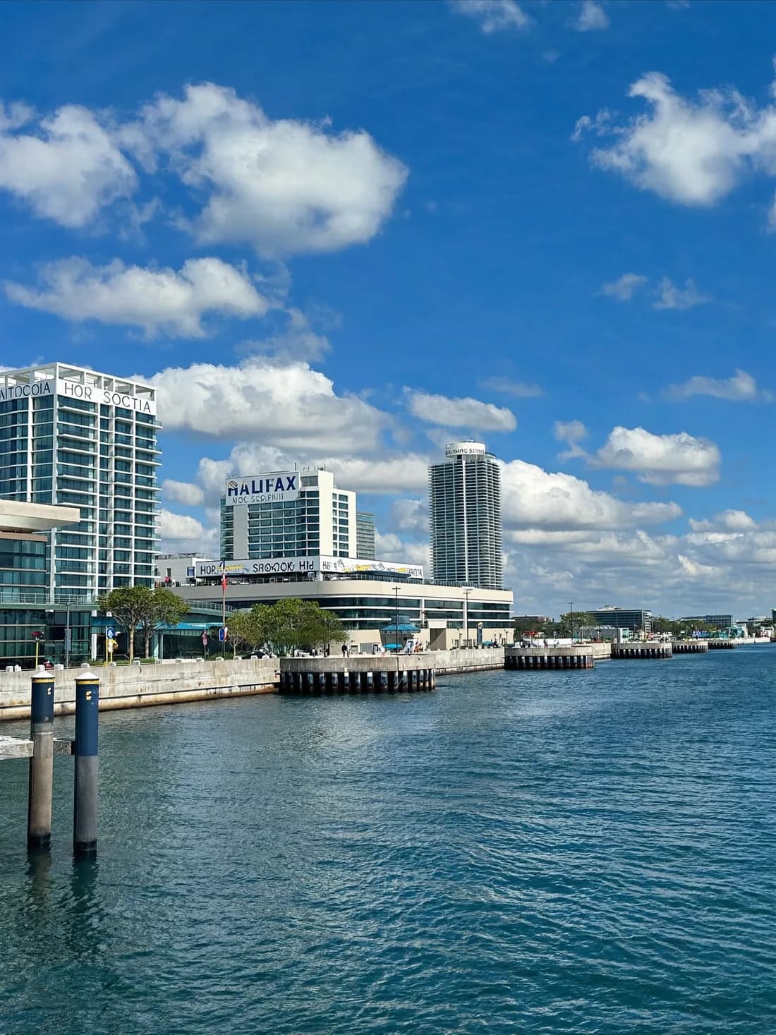 The Halifax waterfront on a bright clear day, the heart of Atlantic Canada coverage.